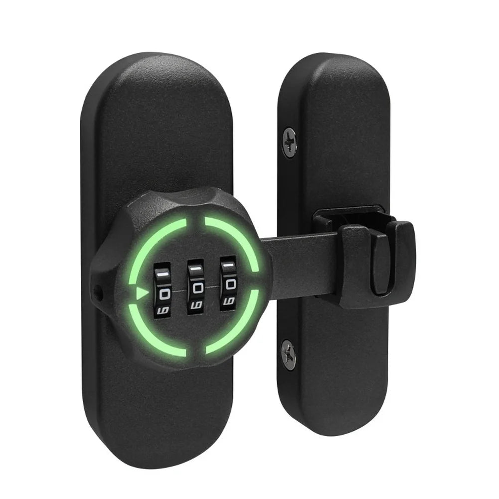 Password Door Latch 90/180 Degree Barn Sliding Bathroom Lock Digit Security Password Keyless Drawer Cam Lock For Drawers Cabinet