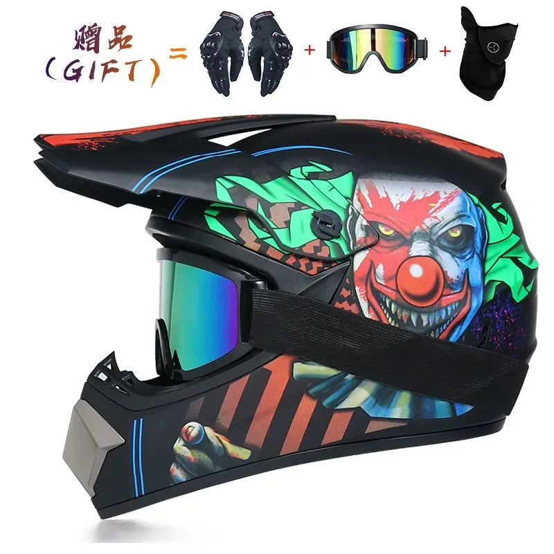 Send 3 pieces  motorcycle helmet children off-road helmet bike downhill AM DH cross helmet capacete motocross casco capacitance