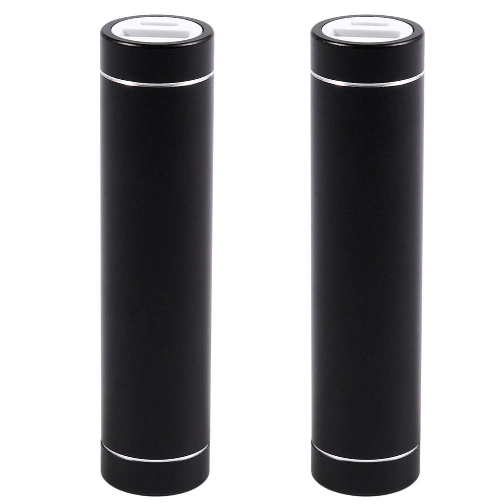 2X 2600MAh Portable External USB Power Bank Box Battery Charger for Mobile Phone(Without Battery) Color:Black
