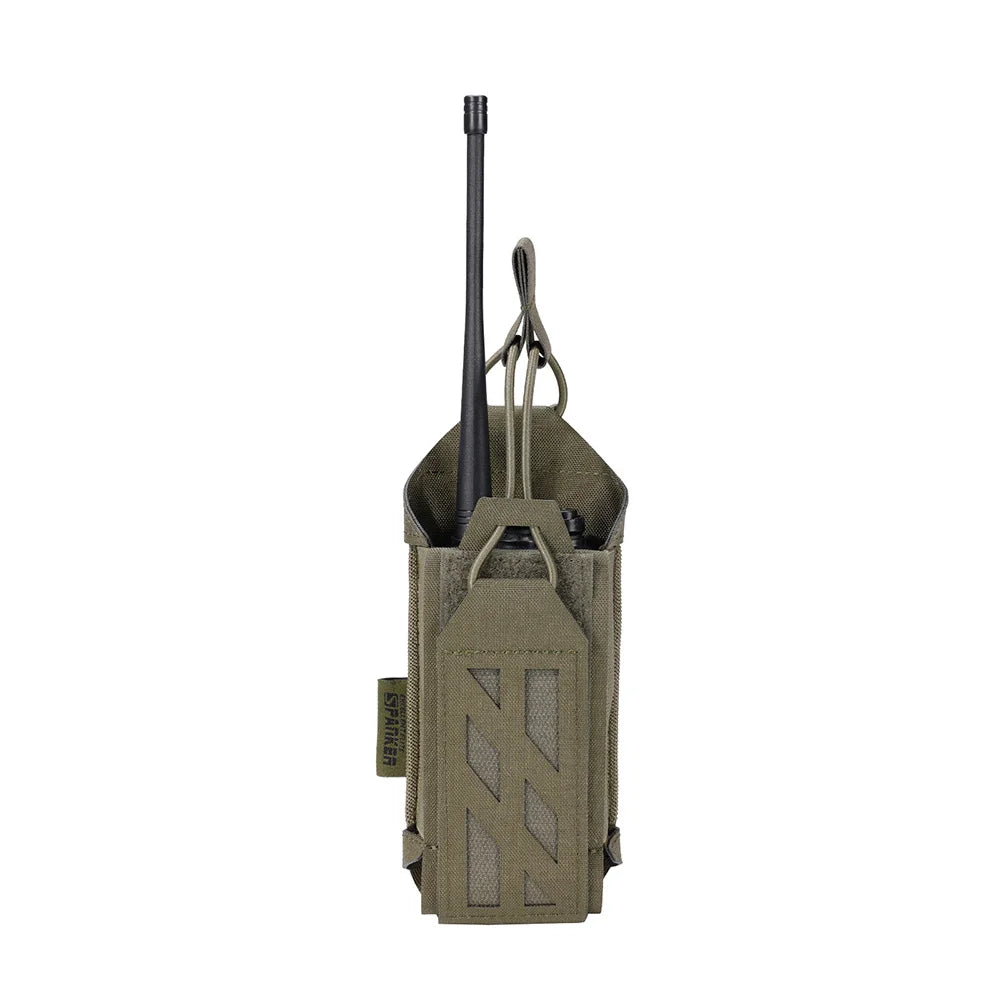 500D Tactical Walkie Talkie Pouch Nylon Molle Radio Pouch Portable Outdoor Hunting Sports Phone Holder Interphone Holster