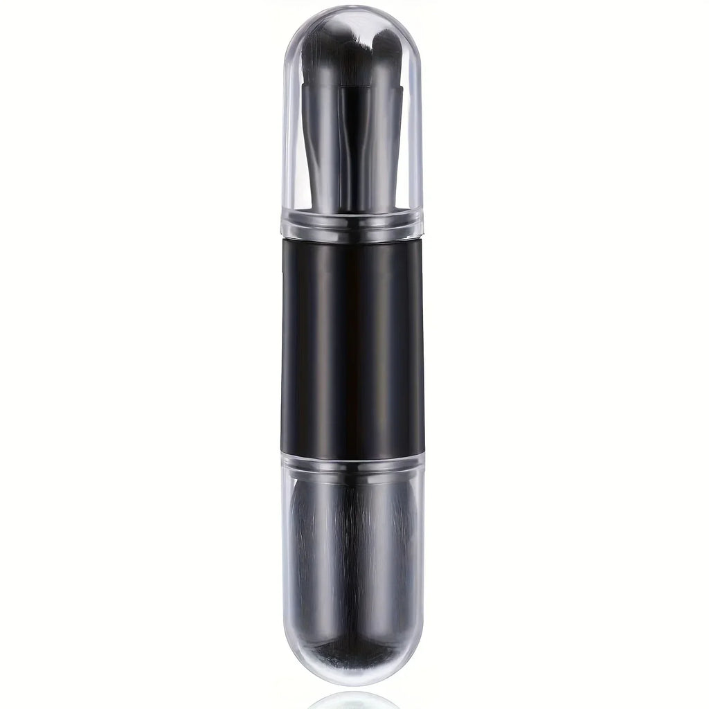 4 In 1 Retractable Makeup Brushes Set Soft Bristles Kabuki Foundation Eye Makeup Brush Portable Travel Cosmetic Touch Up Brush K