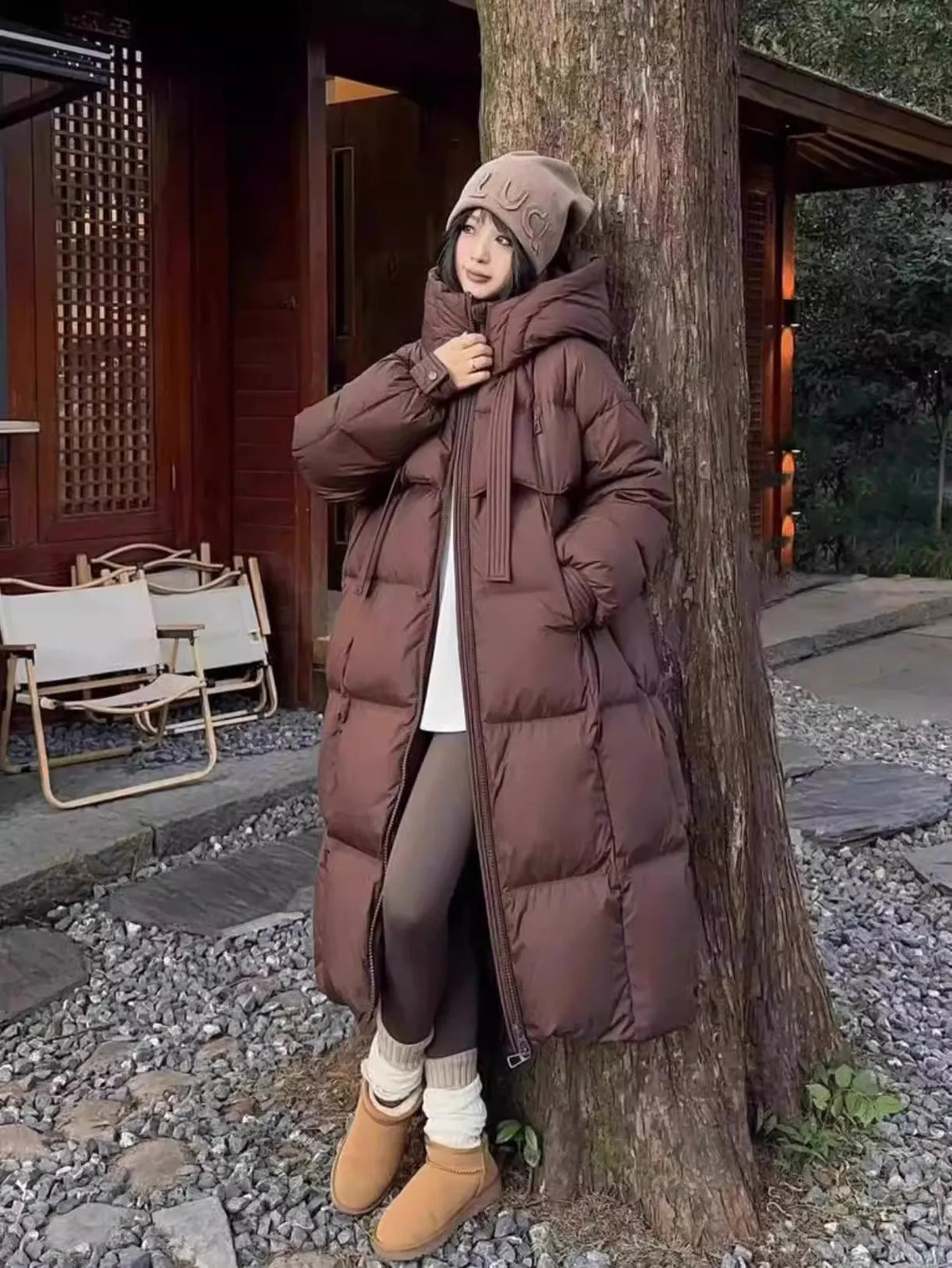 Women's Winter Down Jacket Parkas Brand Luxury Woman Clothes Warm Thick Loose Winter Coats Long Padding Padded Jacket HWY290