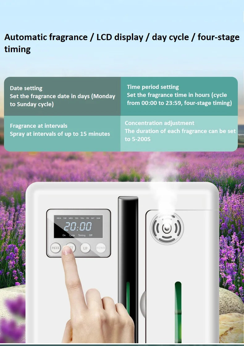 160ml Electric Oil Aroma Diffuser Fragrance Machine With Timer Scent Pure Essential Oil Diffuser Machine For Home Office Hotel