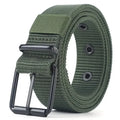 New Men Belt Porous Canvas Pin Buckle Leather Belt Outdoor Sports Belt Women's Trendy Eyelet Belt With Jeans Belt For Men Women