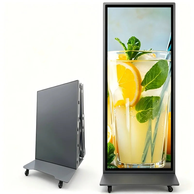 P1.25 P1.6 P1.8 4G Control Floor Standing Panel Mall Indoor Advertising Poster Wall