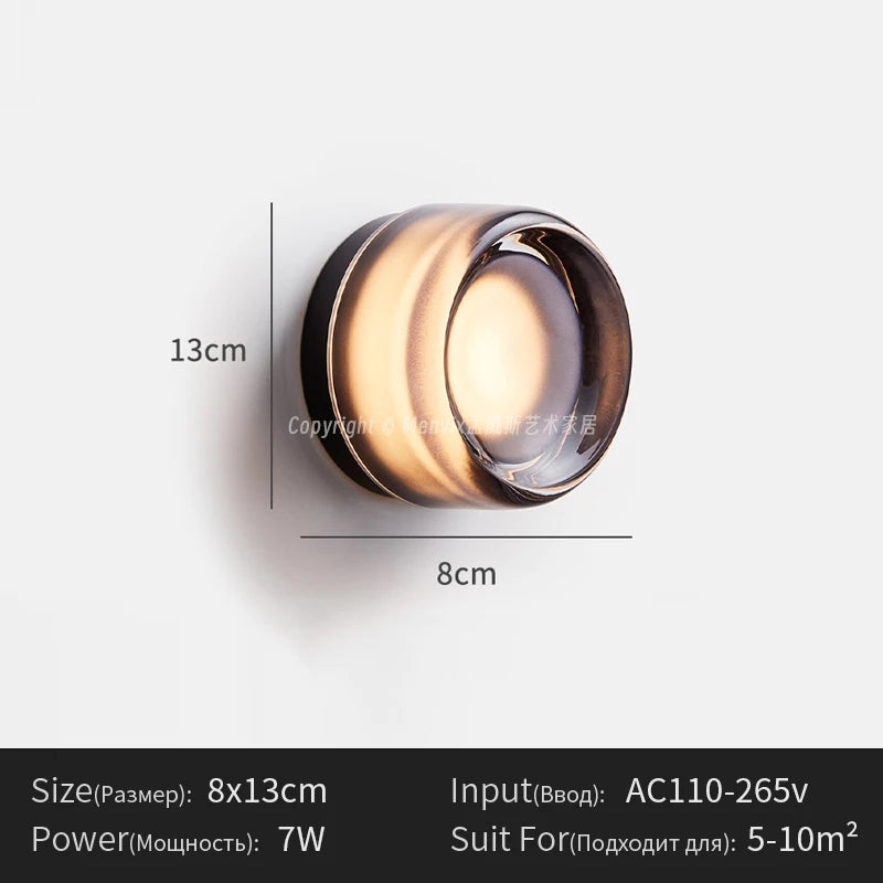 Postmodern Light Luxury Wall Lamp Nordic Minimalist Bedroom Living Room Creative Hallway Foyer Bedside Homestay Ceiling Light