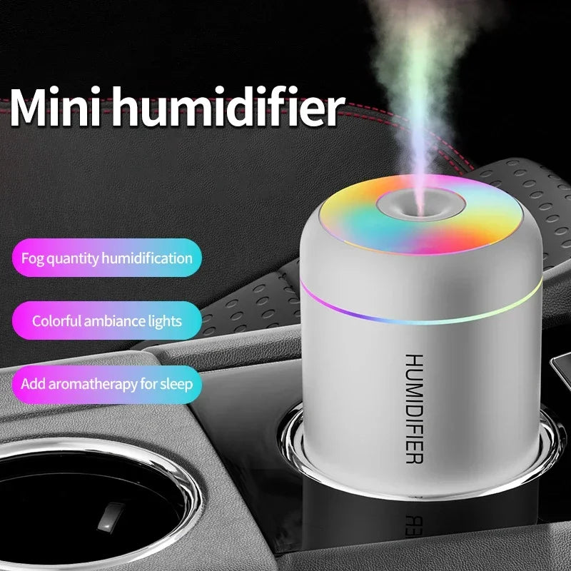 Air Humidifier USB Electric Fragrance Aroma Diffuser Essential Oil Purifier Mini Mute Humidifier For Car Home Bedroom