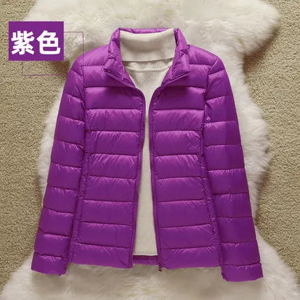 Spring Autumn Women Jackets 2024 Winter Female White duck down Jacket Fashion Ultralight Women Parka Packable Casual Puffer Coat