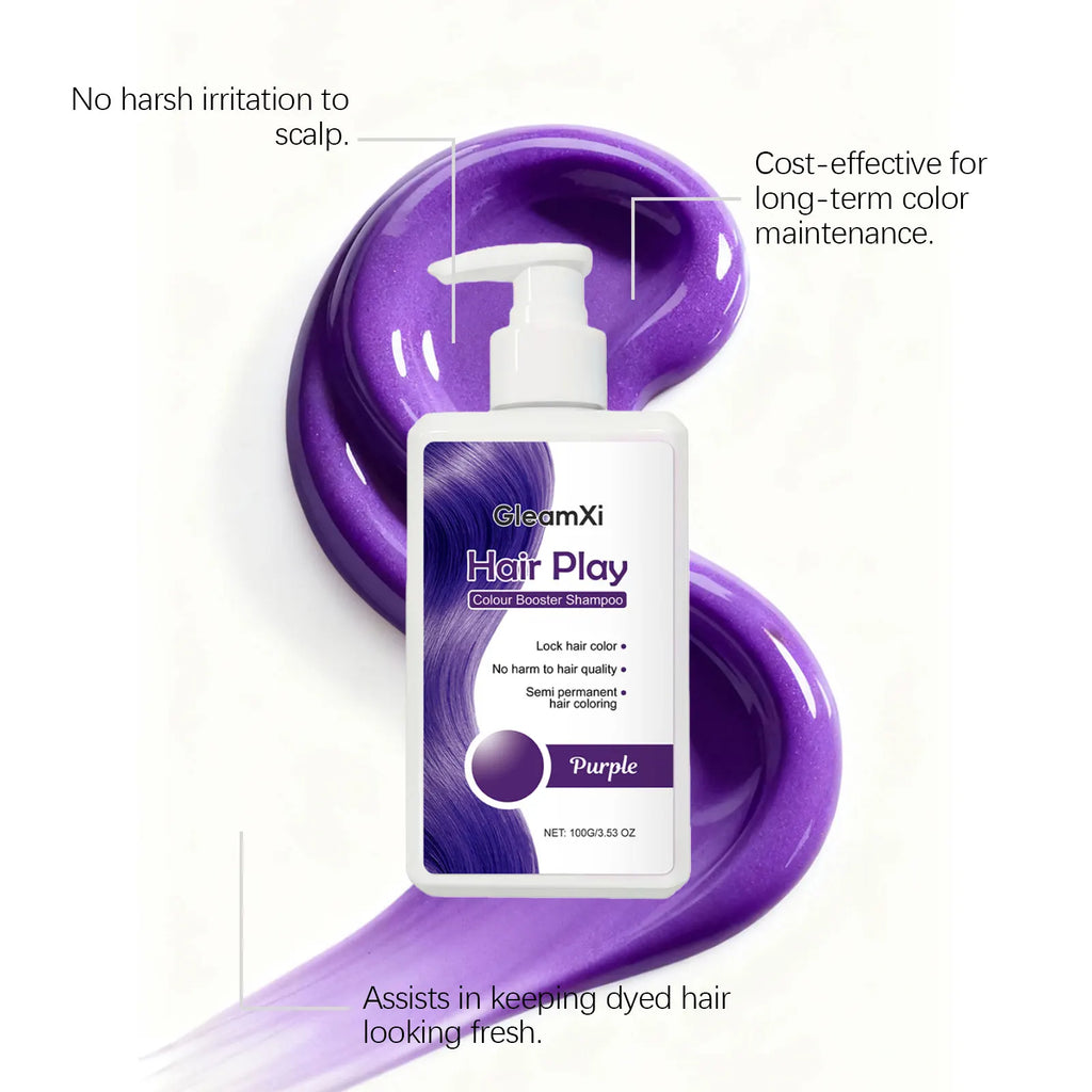 GleamXi Hair Dye Shampoo Deep Moisturizing Gray Coverage Prevents Dryness Natural Gentle Nourishing Hair Coloring Shampoo 100g