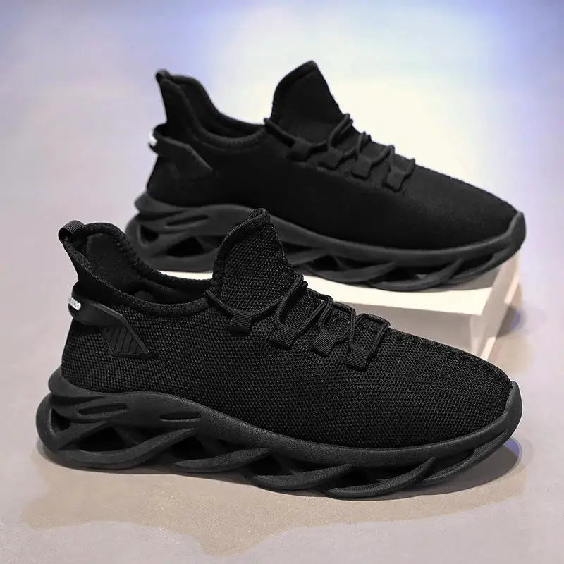 Men's Spring 2025 Breathable Mesh Running Shoes Casual Sports Sneakers Teenage Fashion White Shoes Comfortable Outdoor Footwear