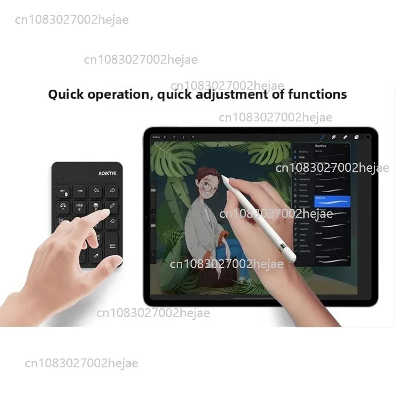 Quick Bluetooth Wireless Keyboard—Ultra-Thin Portable Mini 4241ehrhb