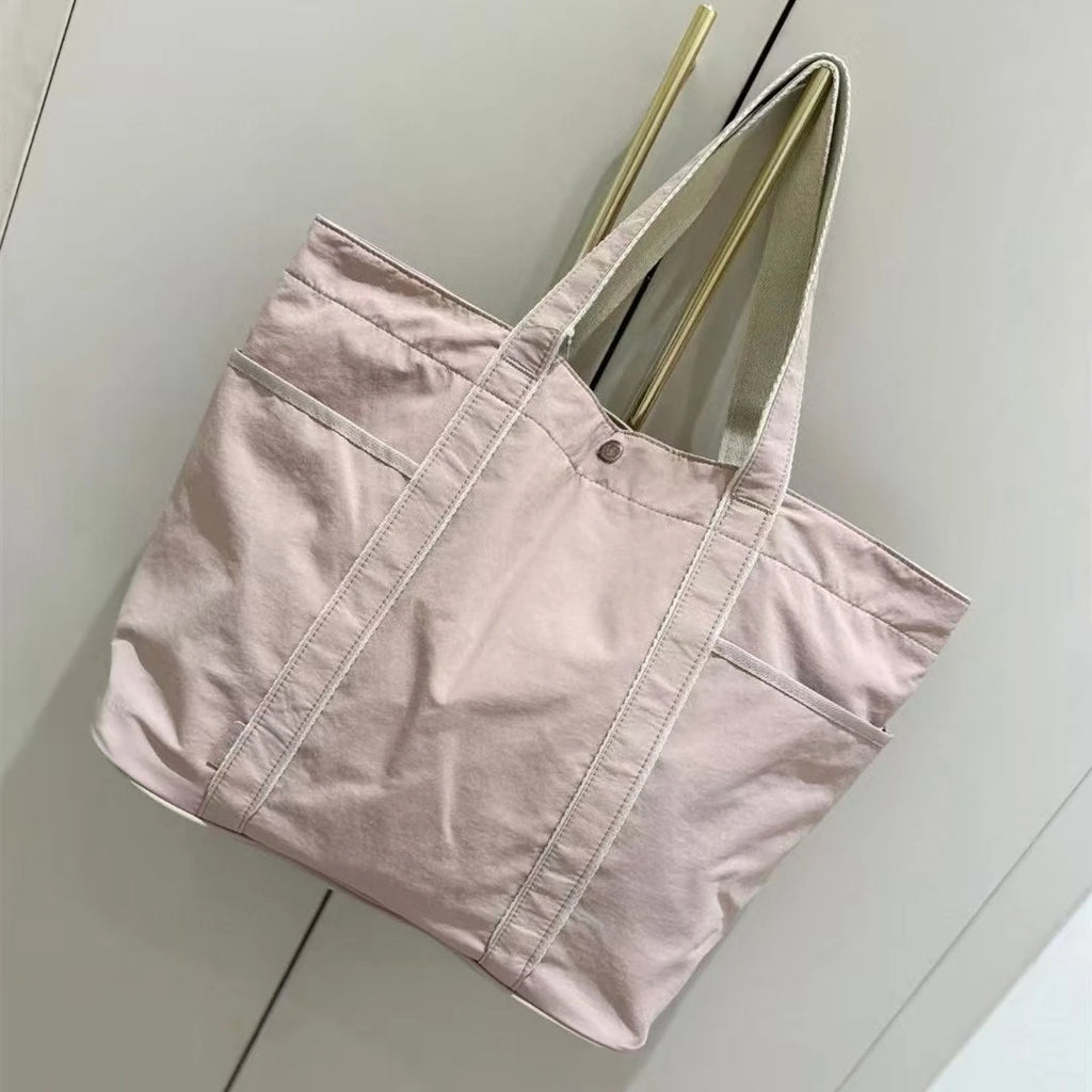 Lemon Casual Yoga Sports Single Shoulder Bag multi-pocket waterproof canvas bags 20L large capacity yoga tote bag handbag