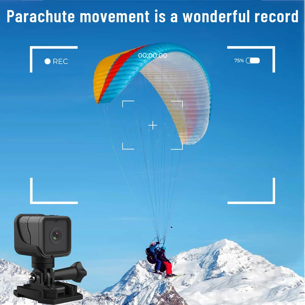 1080P HD Mini Action Camera Portable WiFi Hotspot Mini DV Camera, Waterproof Outdoor Sports Camera, Motorcycle Driving Recorder