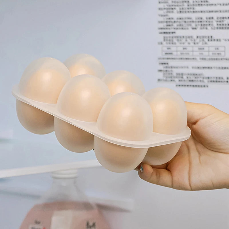 Kitchen Organizer 6 Grids Mini Egg Dispenser Holders For Case With Fixed Handle Organization Storage Egg Storage Box Box