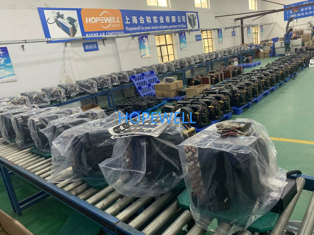 2026 NEW 110V 220V Variable Frequency Marine Compact AC 16000BTU BLDC Yacht Boat Inverter Air Conditioner Compressor R410a