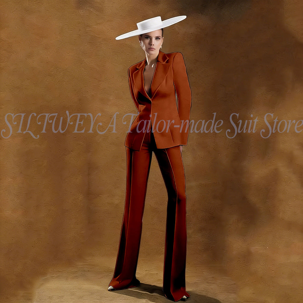 Ladies White Tailored Blazer Trousers Set Workplace Business Occasion Formal Attire 2026 Women Fashion Chic Office Commute Suit