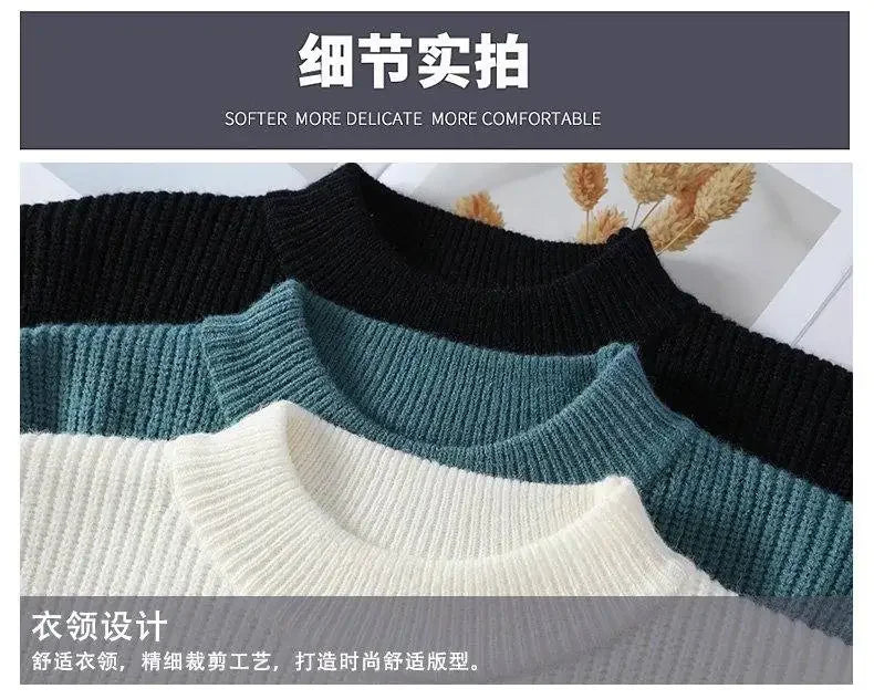 Sweater, Outdoor, Fishing, Fashionable, for Men, Trendy, Cycling, Versatile, for Sport, for Travel, for Leisure, Knitted Sweater
