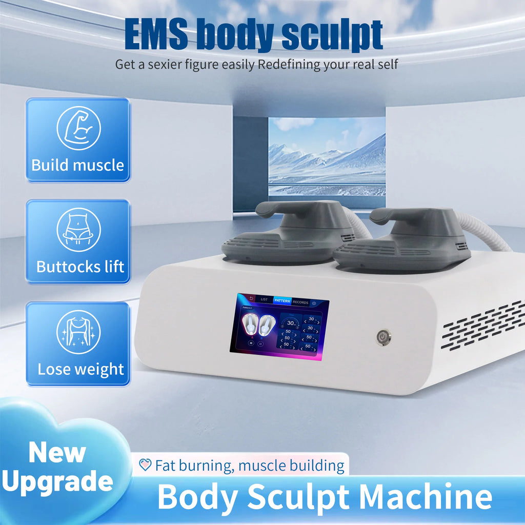 Myoslim Muscle Stimulator RF EMS Body Sculpt 15T 6500W NEW Portable Machine Slimming Weight Lose Electromagnetic