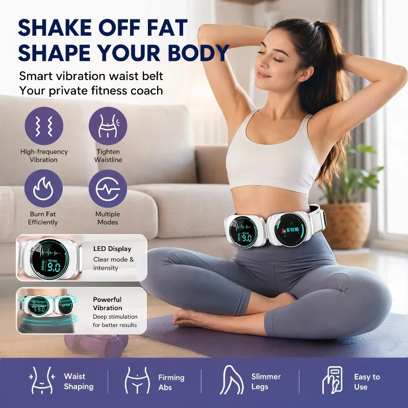 Vibrating Slimming Sports Belt for Arm Leg Waist Abdomen Big Belly Fat Burn Reduction Massage Fat Removal Machine