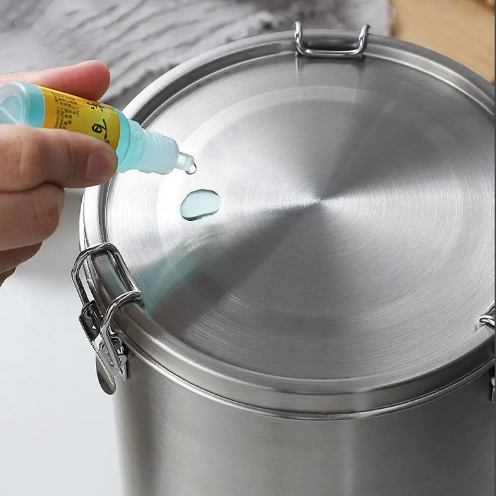 520/1000/1600/2500ml Stainless Steel Storage Tank Leak-Proof with Scale Grain Storage Box Airtight Sealed Grains Sealed Bucket