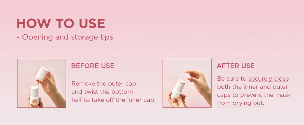 SKIN1004 Poremizing Quick Clay Stick Mask Korean Face Deep Cleansing Shrink Pores Skincare Sebum Control Pink Mud Mask Skin Care