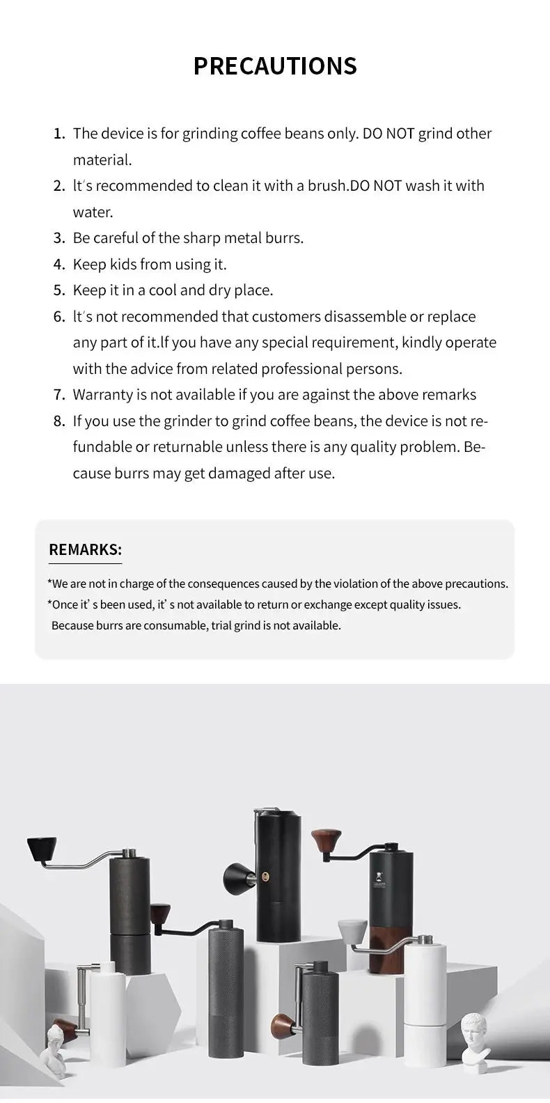 TIMEMORE Chestnut C3S/C3ESP  Manual Coffee Grinder, All Metal Body Anti-slip Portable Hand Mill, Built-in S2C Precision Burr