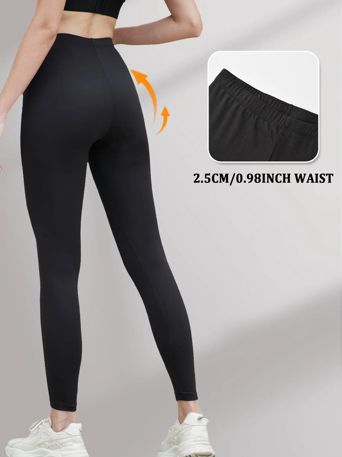 Plus size Women'S Super Soft Leggings,High Stretchy No See Through  Pants，for Casual Attire, All-Season