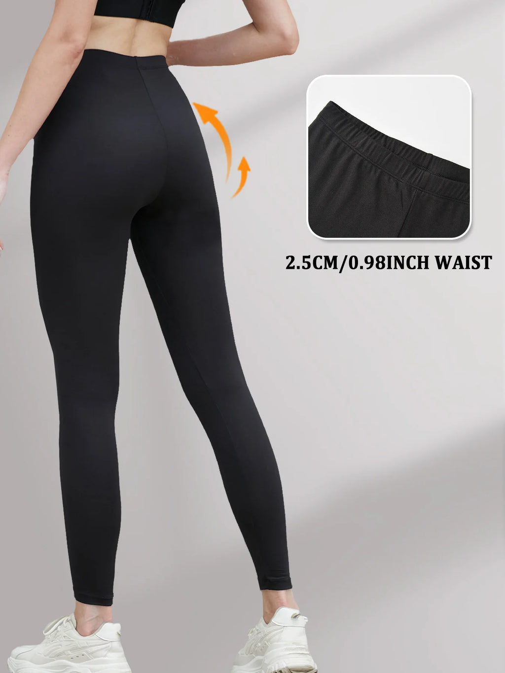 Plus size Women'S Super Soft Leggings,High Stretchy No See Through  Pants，for Casual Attire, All-Season