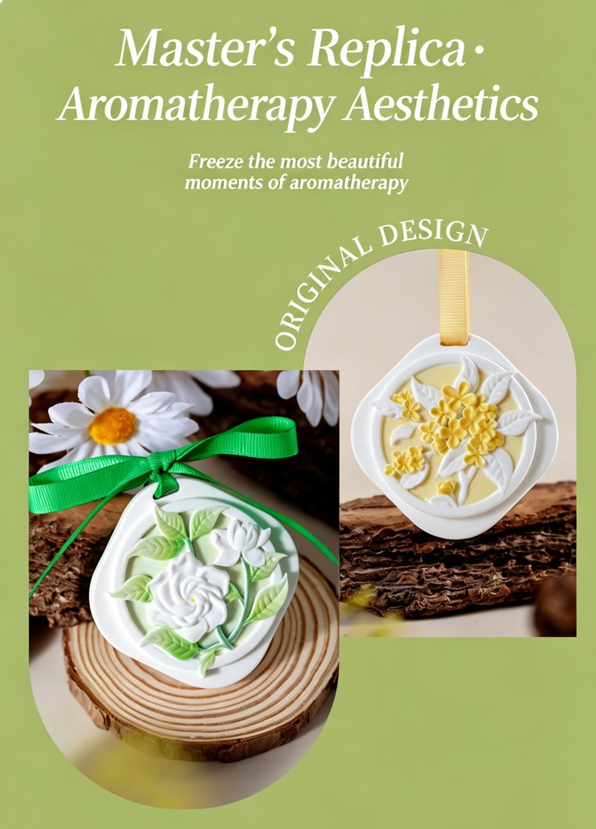 Plant Aroma, Aromatherapy Gypsum Sheet, Household Wardrobe Aroma Hanging Decoration, Car Solid Perfume Fragrance