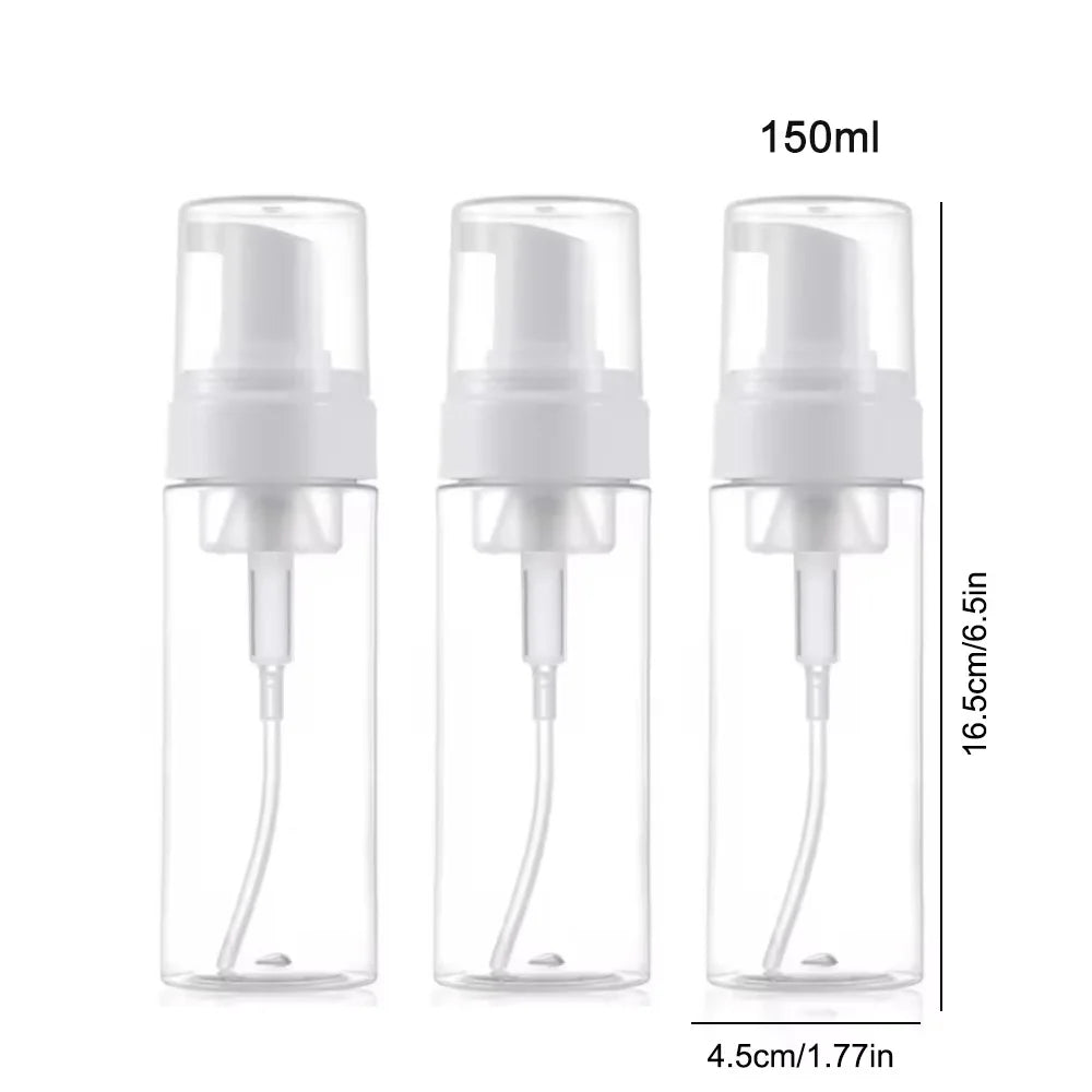 100/150/200ml Plastic Foam Pump Bottle Empty Face Eyelashes Cosmetic Bottle Cleaner Soap Dispenser Foam Bottle