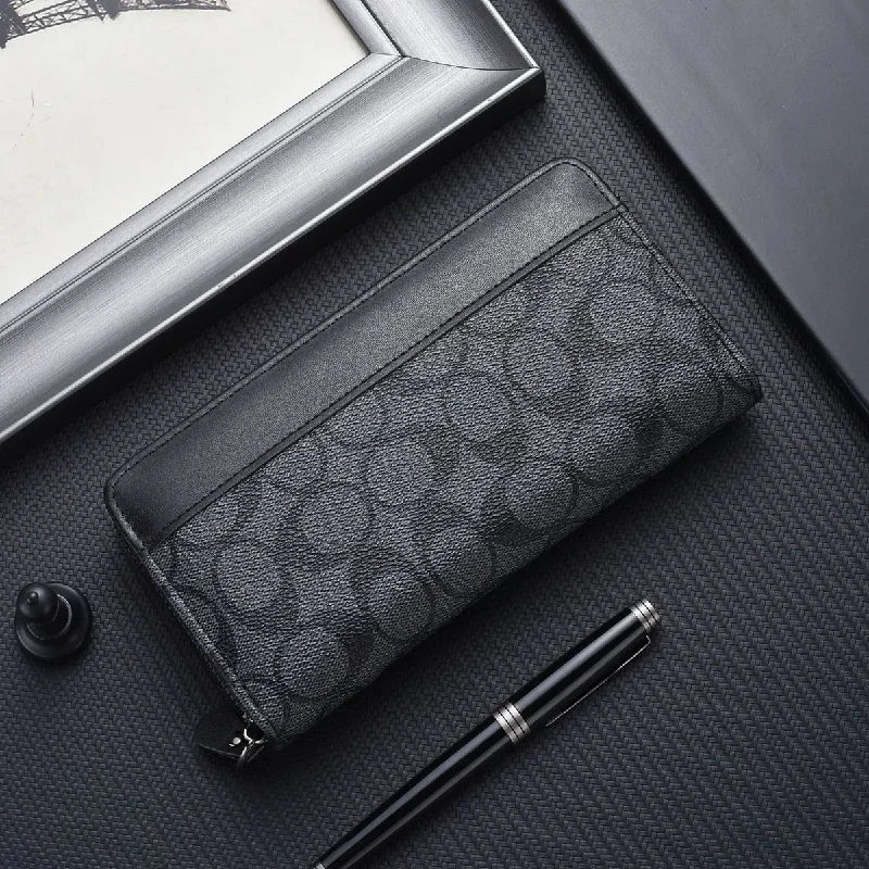 Leather Wallet Men RFID Blocking Bifold Front Pocket Wallet Minimalist Credit Card Holder Cash Money Clip