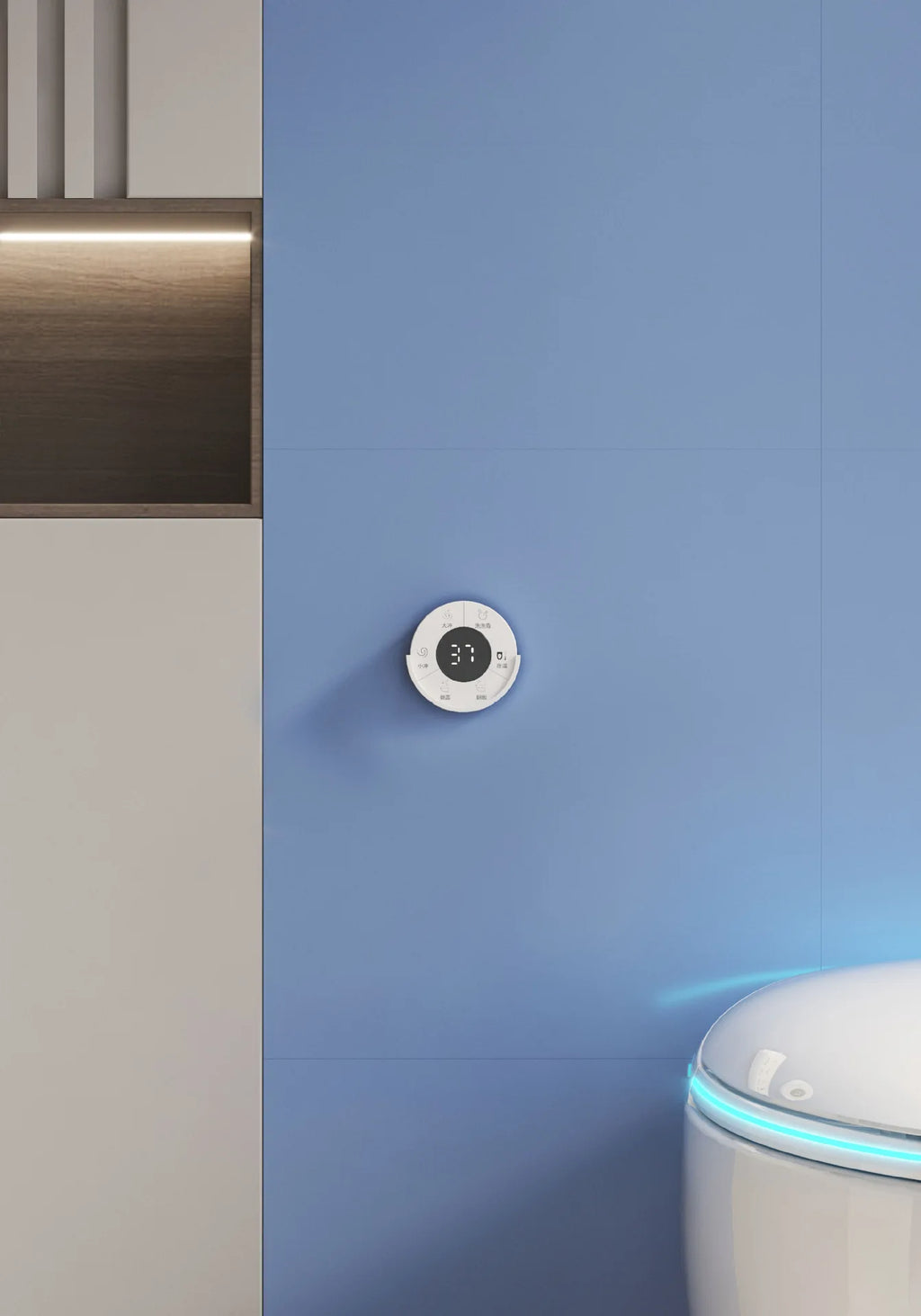 Fully automatic smart toilet integrated with built-in foam shield siphon type no water pressure limit toilet