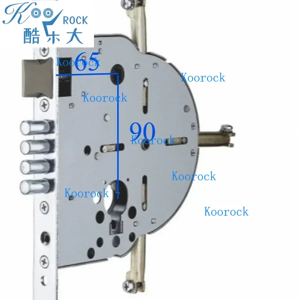 High Security Stainless Steel Israeli Lock and Handle with Four-way Locking box Design - 9065 lock body