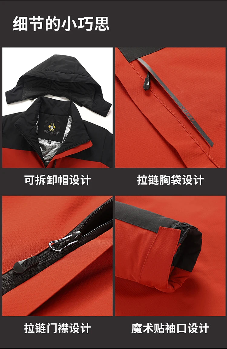 Men's Parka Splicing Mens Parka Winter New Hooded Down Jacket Fleece Warm Jackets Men Business Leisure Coat Baseball Coats 5099