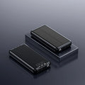 30000mAh Solar Power Bank Super Fast Charging Compact Portable Built-in 4 Cable High Capacity External Battery with Led Light