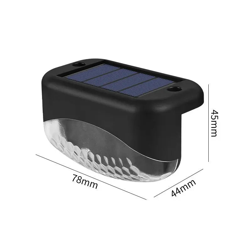Outdoor Solar LED Lights Railings Stairs Waterproof Fence Step Villa Landscape Lights for Courtyard Decoration