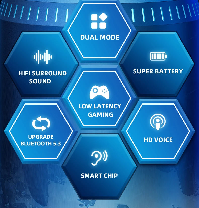 Original Lenovo New GM2 Pro Gaming Headset LED Digital Display Wireless Sport Earbuds HD Call Low Latency Headphones Waterproof