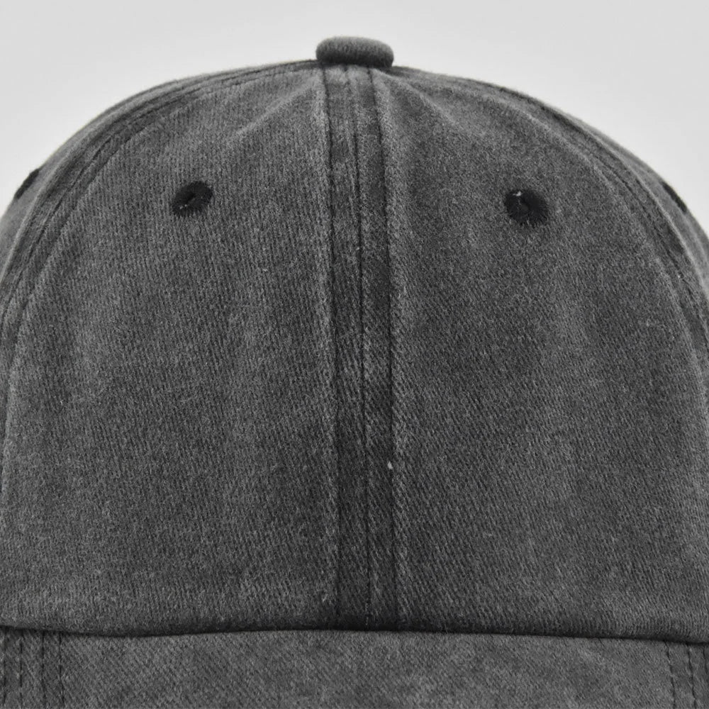 Unisex Baseball Cap Washed Adjustable Sun Hat Soft Top Peaked Hat Men Women Trucker Hat Vintage Outdoor Running Hat Adjustable