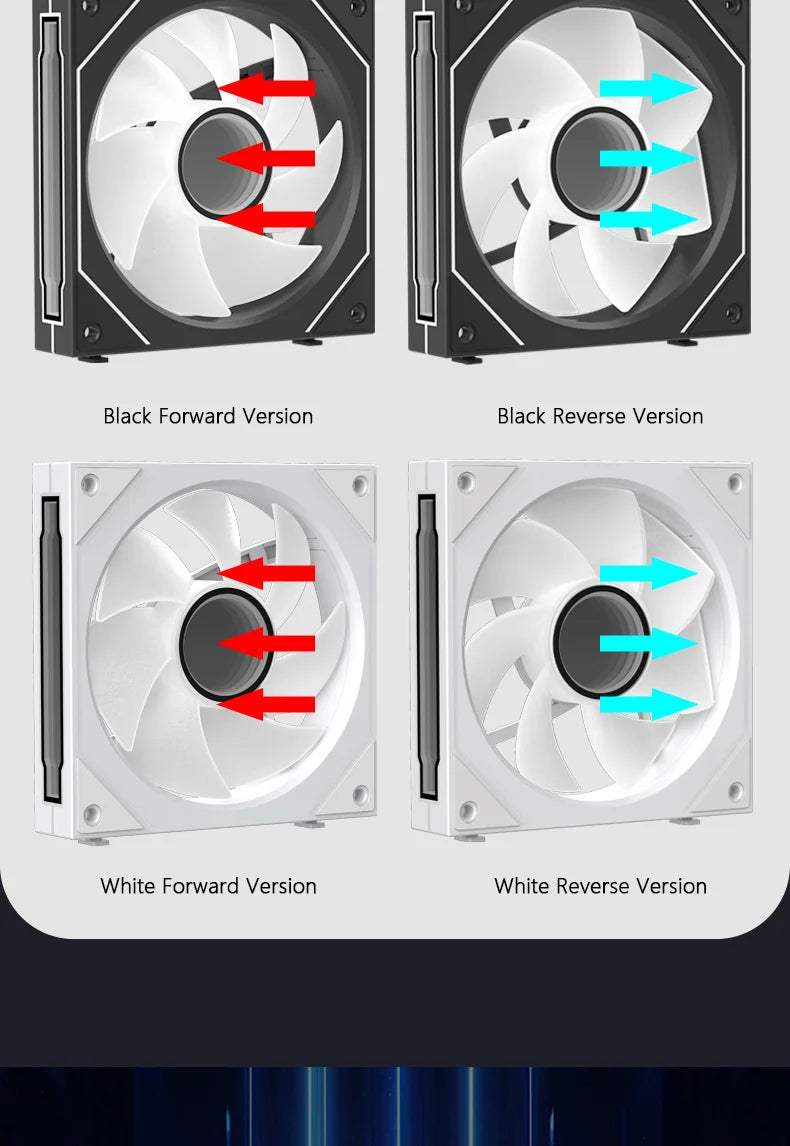 JUMPEAK MX120 240mm 360mm Modular Stackable Splicing PC 120mm Case Cooling Fan ARGB Infinite Mirror For Computer Water Cooler