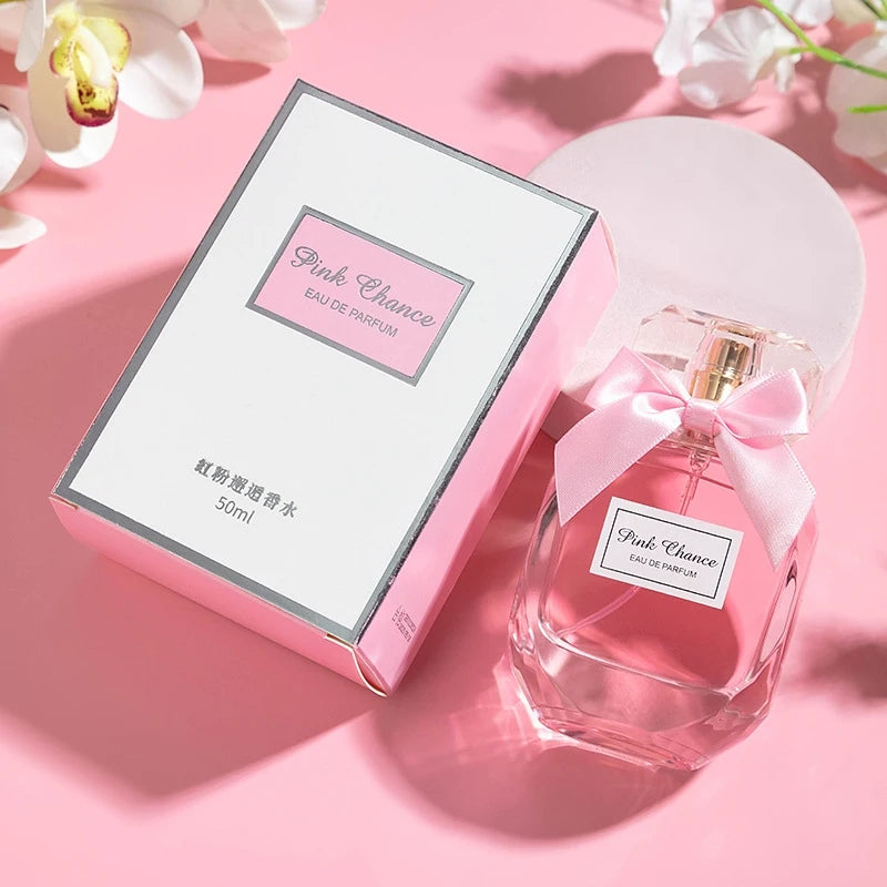 Christmas Gift Pink Chance Encounter Women Perfume Lasting Light Oriental Fragrance Elegant Bow Bottle Romantic Night Sexy Scent