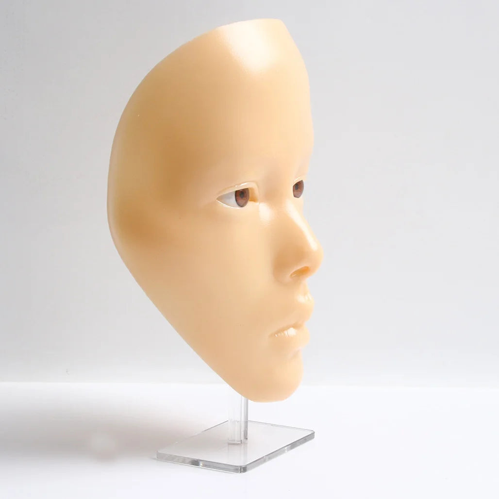 Makeup Full Face Practice Model 5D Silicone Bionic Skin Mannequin Eye eyebrow Eyelash Eyeshadow for beginner Makeup