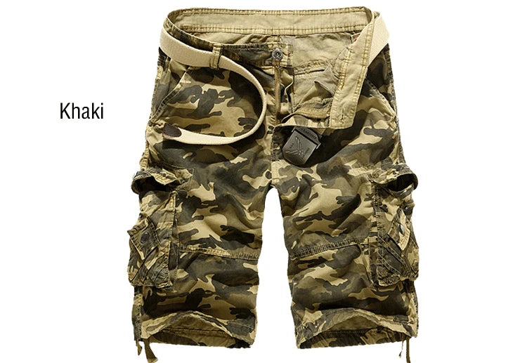 US Size 2026 New Camouflage Loose Cargo Shorts Men Cool Summer Military Camo Short Pants Homme Cargo Shorts