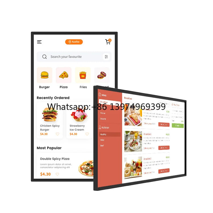 21.5/32/43 Inch Indoor ultra Thin Digital Lcd Display Wall Mounted Touch Screen Monitor Advertising Player