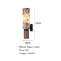 Luxury Natural Marble Wall Lamp Modern Black Cuboid Natural Stone Wall light Foyer Villa Aisle Corridor Bedroom Decoration Light