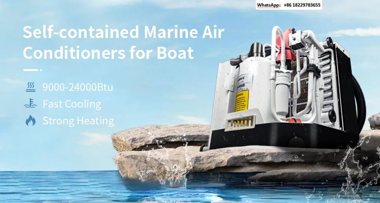Self-contained Marine Air Conditioner for Boat 9000Btu 16000Btu 24000Btu optional Water Cooled Chiller Vessel