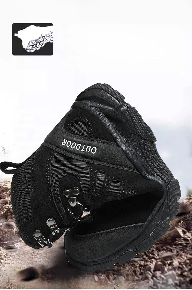 Outdoor Hiking Boots Men Shoes Anti-slip Wear-resistant Thick-soled Sports Shoes Men Breathable Comfortable Casual Shoes Men