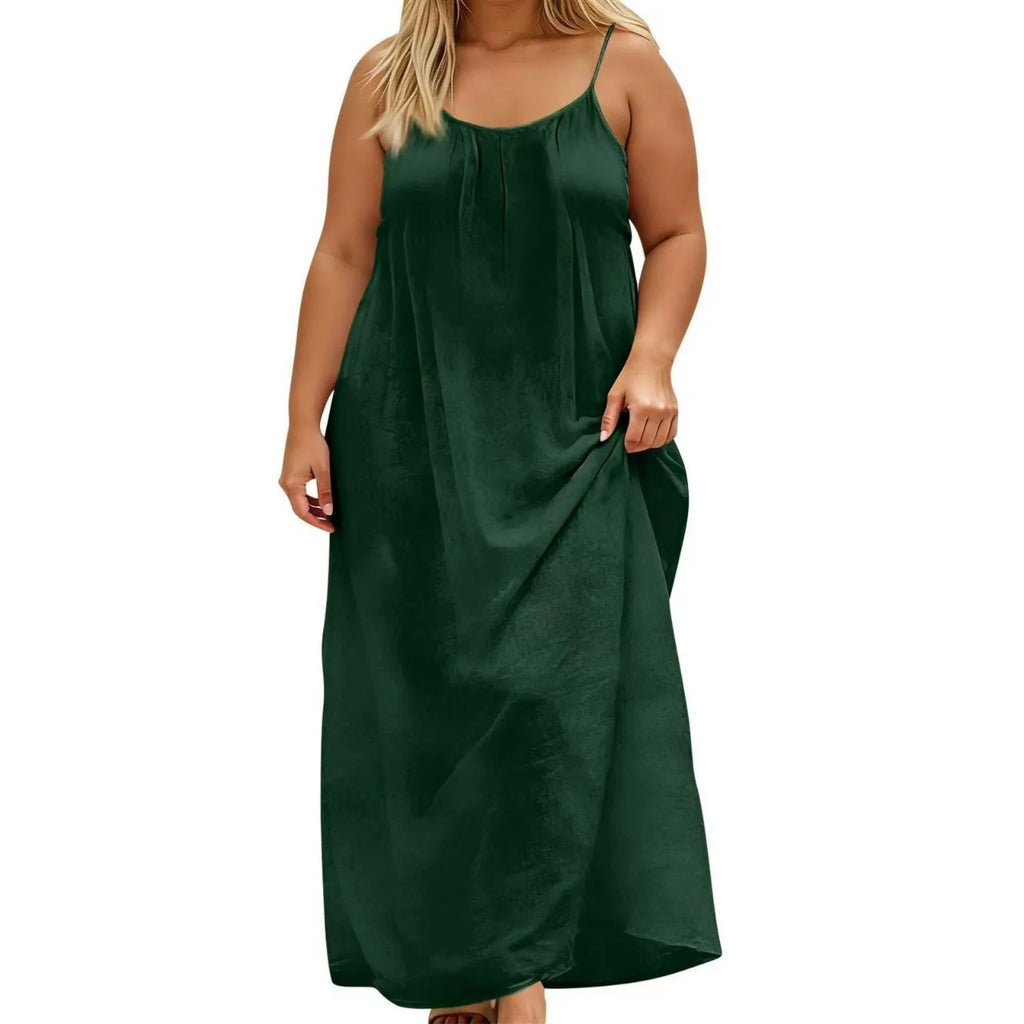 Sexy Suspender Long Dress For Women Plus Size Backless Strappy Maxi Dresses Summer Holiday Beach Party Sundress Robe Vestidos