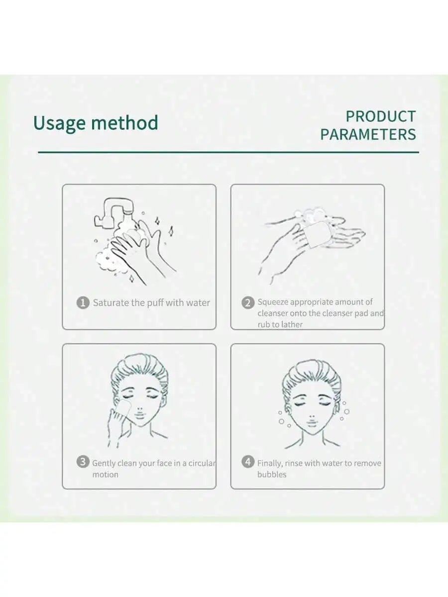 1Pc Natural Exfoliating Face Wash Cleansing Sponge Blackhead Removal Deep Cleaner Puff Makeup Remover Foam Sponge FaceClean Tool