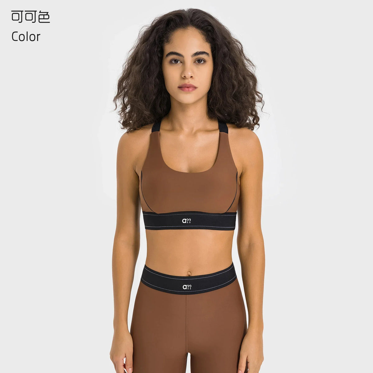 Yoga workout set toning buttocks suitable all kinds fitness activities sports tank top set running and exercising Two-piece set