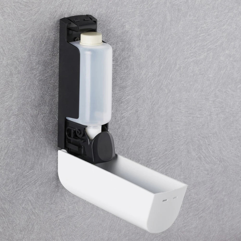 350ML Shower and Lotion Dispenser Waterproof Shower Gel Lotion Soap Dispenser Wall Mount with Clear Window for Bathroom Washroom